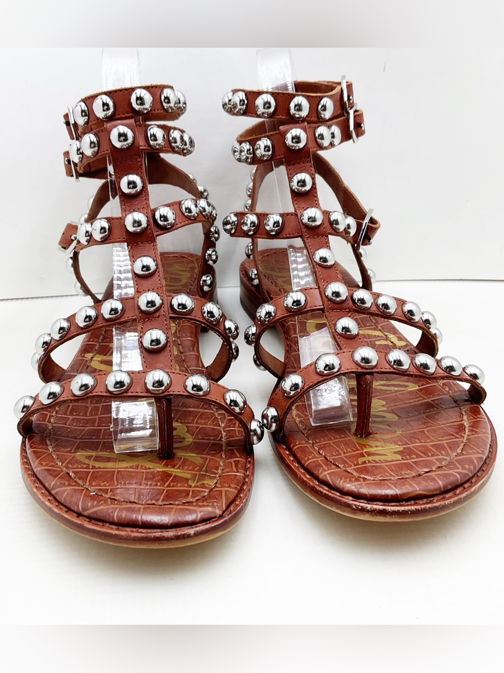 {Sam Edelman} Eavan Studded Gladiator Sandals - Picture 9 of 16